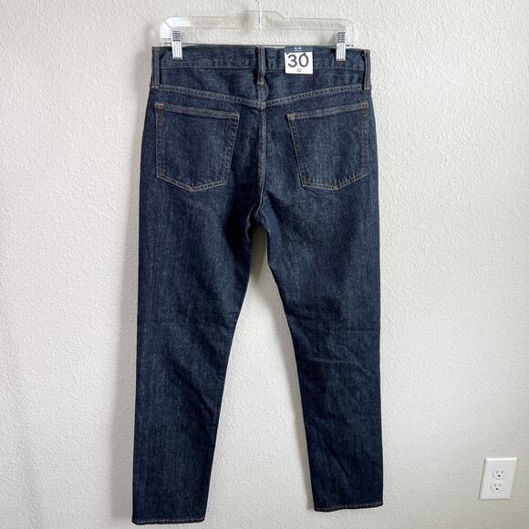 New Gap Slim Gapflex Jeans Men's 30x32 Mid Rise Dark Wash Stretch Straight Leg - Picture 3 of 5